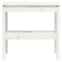 Mesa consola de madera maciza de pino blanco 80x40x75 cm de vidaXL, Mesas auxiliares - Ref: Foro24-814305, Precio: 69,14 €, D...