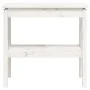 Mesa consola de madera maciza de pino blanco 80x40x75 cm de vidaXL, Mesas auxiliares - Ref: Foro24-814305, Precio: 68,20 €, D...
