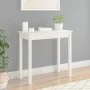 Mesa consola de madera maciza de pino blanco 80x40x75 cm de vidaXL, Mesas auxiliares - Ref: Foro24-814245, Precio: 60,89 €, D...