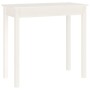 Mesa consola de madera maciza de pino blanco 80x40x75 cm de vidaXL, Mesas auxiliares - Ref: Foro24-814245, Precio: 62,25 €, D...