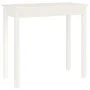 Mesa consola de madera maciza de pino blanco 80x40x75 cm de vidaXL, Mesas auxiliares - Ref: Foro24-814245, Precio: 60,89 €, D...