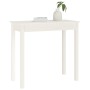 Mesa consola de madera maciza de pino blanco 80x40x75 cm de vidaXL, Mesas auxiliares - Ref: Foro24-814245, Precio: 62,25 €, D...