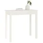 Mesa consola de madera maciza de pino blanco 80x40x75 cm de vidaXL, Mesas auxiliares - Ref: Foro24-814245, Precio: 60,89 €, D...