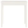 Mesa consola de madera maciza de pino blanco 80x40x75 cm de vidaXL, Mesas auxiliares - Ref: Foro24-814245, Precio: 60,89 €, D...