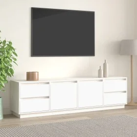 Mueble de TV madera maciza de pino blanco 176x37x47,5 cm de vidaXL, Muebles TV - Ref: Foro24-814320, Precio: 222,23 €, Descue...