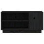 Mueble de TV madera maciza de pino negro 80x35x40,5 cm de vidaXL, Muebles TV - Ref: Foro24-814408, Precio: 51,95 €, Descuento: %