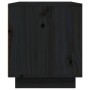 Mueble de TV madera maciza de pino negro 80x35x40,5 cm de vidaXL, Muebles TV - Ref: Foro24-814408, Precio: 51,95 €, Descuento: %