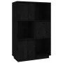 Aparador alto de madera maciza de pino negro 74x35x117 cm de vidaXL, Aparadores - Ref: Foro24-814368, Precio: 112,68 €, Descu...