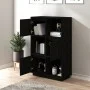 Aparador alto de madera maciza de pino negro 74x35x117 cm de vidaXL, Aparadores - Ref: Foro24-814368, Precio: 112,68 €, Descu...
