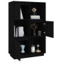 Aparador alto de madera maciza de pino negro 74x35x117 cm de vidaXL, Aparadores - Ref: Foro24-814368, Precio: 114,10 €, Descu...