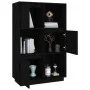 Aparador alto de madera maciza de pino negro 74x35x117 cm de vidaXL, Aparadores - Ref: Foro24-814368, Precio: 112,68 €, Descu...