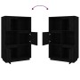 Aparador alto de madera maciza de pino negro 74x35x117 cm de vidaXL, Aparadores - Ref: Foro24-814368, Precio: 114,10 €, Descu...