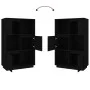 Aparador alto de madera maciza de pino negro 74x35x117 cm de vidaXL, Aparadores - Ref: Foro24-814368, Precio: 112,68 €, Descu...
