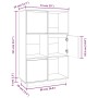 Aparador alto de madera maciza de pino negro 74x35x117 cm de vidaXL, Aparadores - Ref: Foro24-814368, Precio: 114,10 €, Descu...