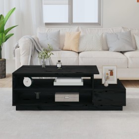 Mesa de centro madera maciza de pino negro 120x50x40,5 cm de vidaXL, Mesas de centro - Ref: Foro24-814418, Precio: 134,23 €, ...