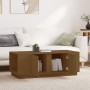 Mesa de centro madera maciza de pino marrón miel 110x50x40 cm de vidaXL, Mesas de centro - Ref: Foro24-814432, Precio: 96,78 ...