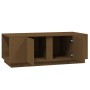 Mesa de centro madera maciza de pino marrón miel 110x50x40 cm de vidaXL, Mesas de centro - Ref: Foro24-814432, Precio: 96,78 ...