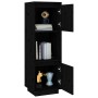 Aparador alto de madera maciza de pino negro 38x35x117 cm de vidaXL, Aparadores - Ref: Foro24-814363, Precio: 69,65 €, Descue...