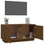 Mueble de TV madera maciza de pino marrón miel 80x35x40,5 cm de vidaXL, Muebles TV - Ref: Foro24-814472, Precio: 50,58 €, Des...