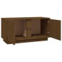 Mueble de TV madera maciza de pino marrón miel 80x35x40,5 cm de vidaXL, Muebles TV - Ref: Foro24-814472, Precio: 50,58 €, Des...
