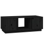 Mesa de centro de madera maciza de pino negro 110x50x40 cm de vidaXL, Mesas de centro - Ref: Foro24-814428, Precio: 84,76 €, ...