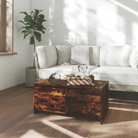 Mesa de centro madera de ingeniería roble ahumado 90x50x41,5 cm de vidaXL, Mesas de centro - Ref: Foro24-813029, Precio: 56,5...