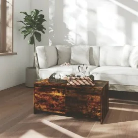 Smoked oak engineered wood coffee table 90x50x41.5 cm by vidaXL, Coffee table - Ref: Foro24-813029, Price: 56,19 €, Discount: %