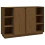 Aparador de madera maciza de pino marrón miel 120x35x80 cm de vidaXL, Aparadores - Ref: Foro24-814502, Precio: 119,68 €, Desc...