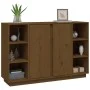 Aparador de madera maciza de pino marrón miel 120x35x80 cm de vidaXL, Aparadores - Ref: Foro24-814502, Precio: 119,68 €, Desc...