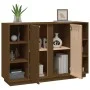 Aparador de madera maciza de pino marrón miel 120x35x80 cm de vidaXL, Aparadores - Ref: Foro24-814502, Precio: 119,68 €, Desc...