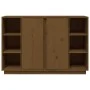 Aparador de madera maciza de pino marrón miel 120x35x80 cm de vidaXL, Aparadores - Ref: Foro24-814502, Precio: 119,68 €, Desc...