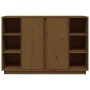Aparador de madera maciza de pino marrón miel 120x35x80 cm de vidaXL, Aparadores - Ref: Foro24-814502, Precio: 120,78 €, Desc...
