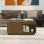 Solid honey brown pine wood coffee table 80x81x36.5 cm by vidaXL, Coffee table - Ref: Foro24-814527, Price: 91,19 €, Discount: %