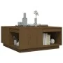 Solid honey brown pine wood coffee table 80x81x36.5 cm by vidaXL, Coffee table - Ref: Foro24-814527, Price: 91,19 €, Discount: %