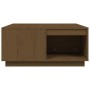 Mesa de centro madera maciza de pino marrón miel 80x81x36,5 cm de vidaXL, Mesas de centro - Ref: Foro24-814527, Precio: 92,02...