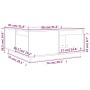 Mesa de centro madera maciza de pino marrón miel 80x81x36,5 cm de vidaXL, Mesas de centro - Ref: Foro24-814527, Precio: 92,02...