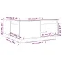 Solid honey brown pine wood coffee table 80x81x36.5 cm by vidaXL, Coffee table - Ref: Foro24-814527, Price: 91,19 €, Discount: %