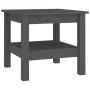 Mesa de centro de madera maciza de pino gris 45x45x40 cm de vidaXL, Mesas de centro - Ref: Foro24-814266, Precio: 53,00 €, De...
