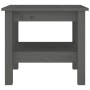 Mesa de centro de madera maciza de pino gris 45x45x40 cm de vidaXL, Mesas de centro - Ref: Foro24-814266, Precio: 53,71 €, De...