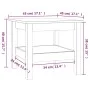 Mesa de centro de madera maciza de pino gris 45x45x40 cm de vidaXL, Mesas de centro - Ref: Foro24-814266, Precio: 53,00 €, De...