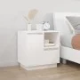 Mesitas de noche 2 uds madera maciza pino blanco 50x34x50 cm by vidaXL, Nightstands - Ref: Foro24-814482, Price: 126,94 €, Di...