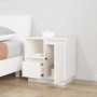 Mesitas de noche 2 uds madera maciza pino blanco 50x34x50 cm de vidaXL, Mesitas de noche - Ref: Foro24-814482, Precio: 128,54...