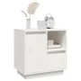 Mesitas de noche 2 uds madera maciza pino blanco 50x34x50 cm by vidaXL, Nightstands - Ref: Foro24-814482, Price: 126,94 €, Di...
