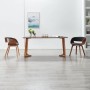 Silla de comedor madera curvada y tela gris en Sillas de comedor | Comprar online en Foru.es