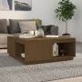 Mesa de centro madera maciza pino marrón miel 100x101x40,5 cm de vidaXL, Mesas de centro - Ref: Foro24-814522, Precio: 133,93...
