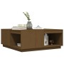 Mesa de centro madera maciza pino marrón miel 100x101x40,5 cm de vidaXL, Mesas de centro - Ref: Foro24-814522, Precio: 135,19...