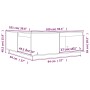 Mesa de centro madera maciza pino marrón miel 100x101x40,5 cm de vidaXL, Mesas de centro - Ref: Foro24-814522, Precio: 135,19...
