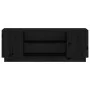 Mueble de TV madera maciza de pino negro 110x35x40,5 cm de vidaXL, Muebles TV - Ref: Foro24-814413, Precio: 68,35 €, Descuent...