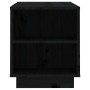 Mueble de TV madera maciza de pino negro 110x35x40,5 cm de vidaXL, Muebles TV - Ref: Foro24-814413, Precio: 68,35 €, Descuent...