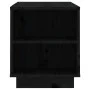 Mueble de TV madera maciza de pino negro 110x35x40,5 cm de vidaXL, Muebles TV - Ref: Foro24-814413, Precio: 68,35 €, Descuent...